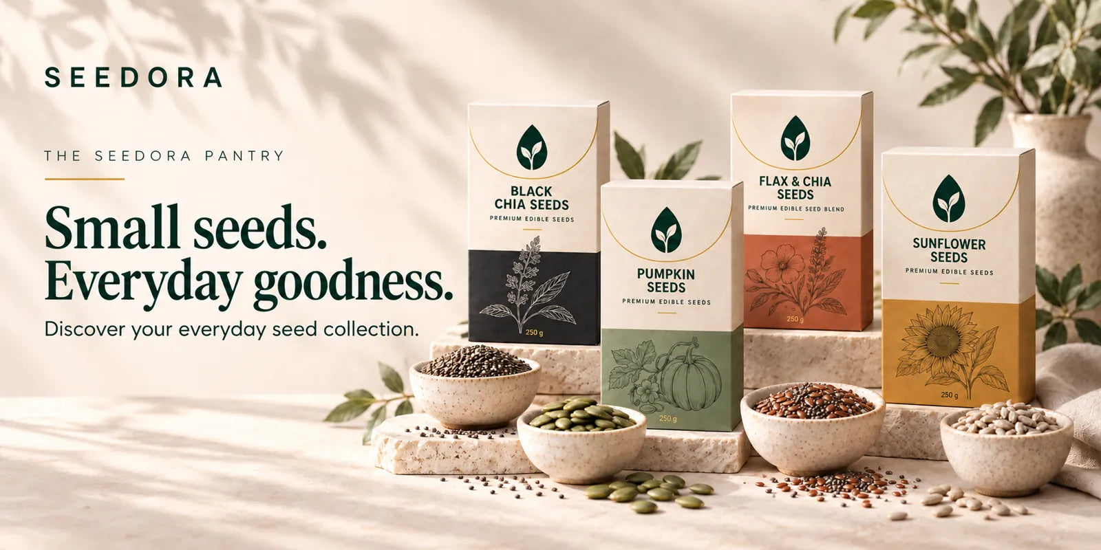 Seedora — Small seeds. Everyday goodness. Discover your everyday seed collection.